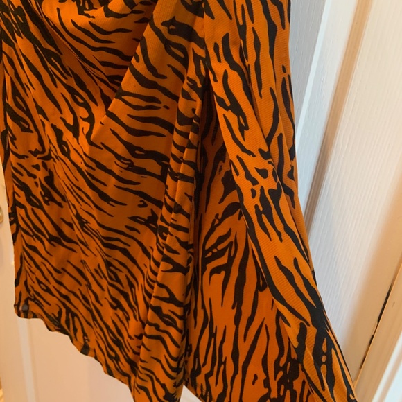 Diane Von Furstenberg Ruched Mesh Midi Skirt - Size M - Picture 4 of 6